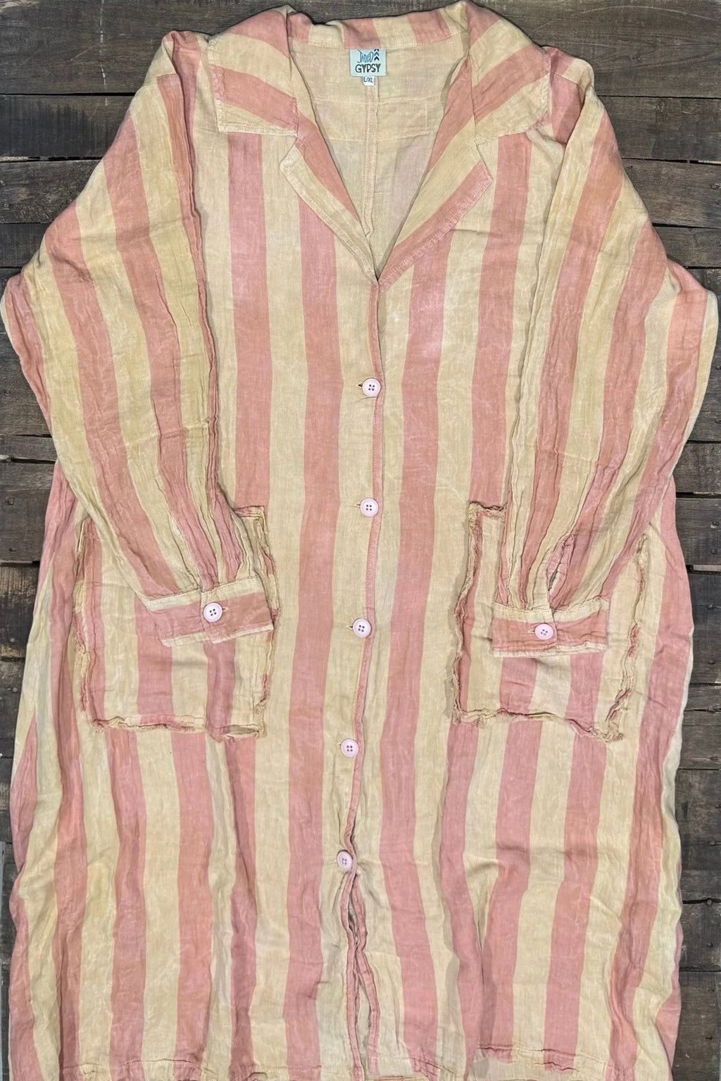 Jaded gypsy Dreamline duster -Bubble gum