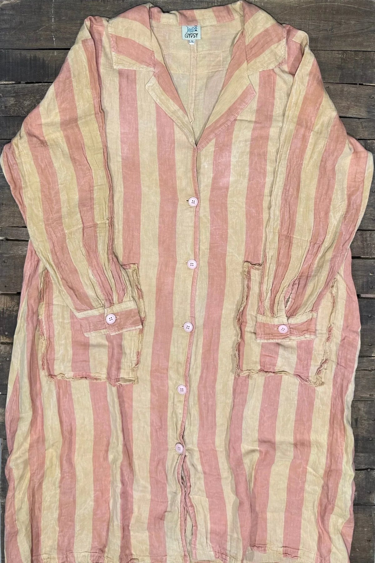 Jaded gypsy Dreamline duster -Bubble gum