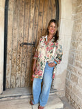 Miss roses sister violet Ophelia's garden ruffle top