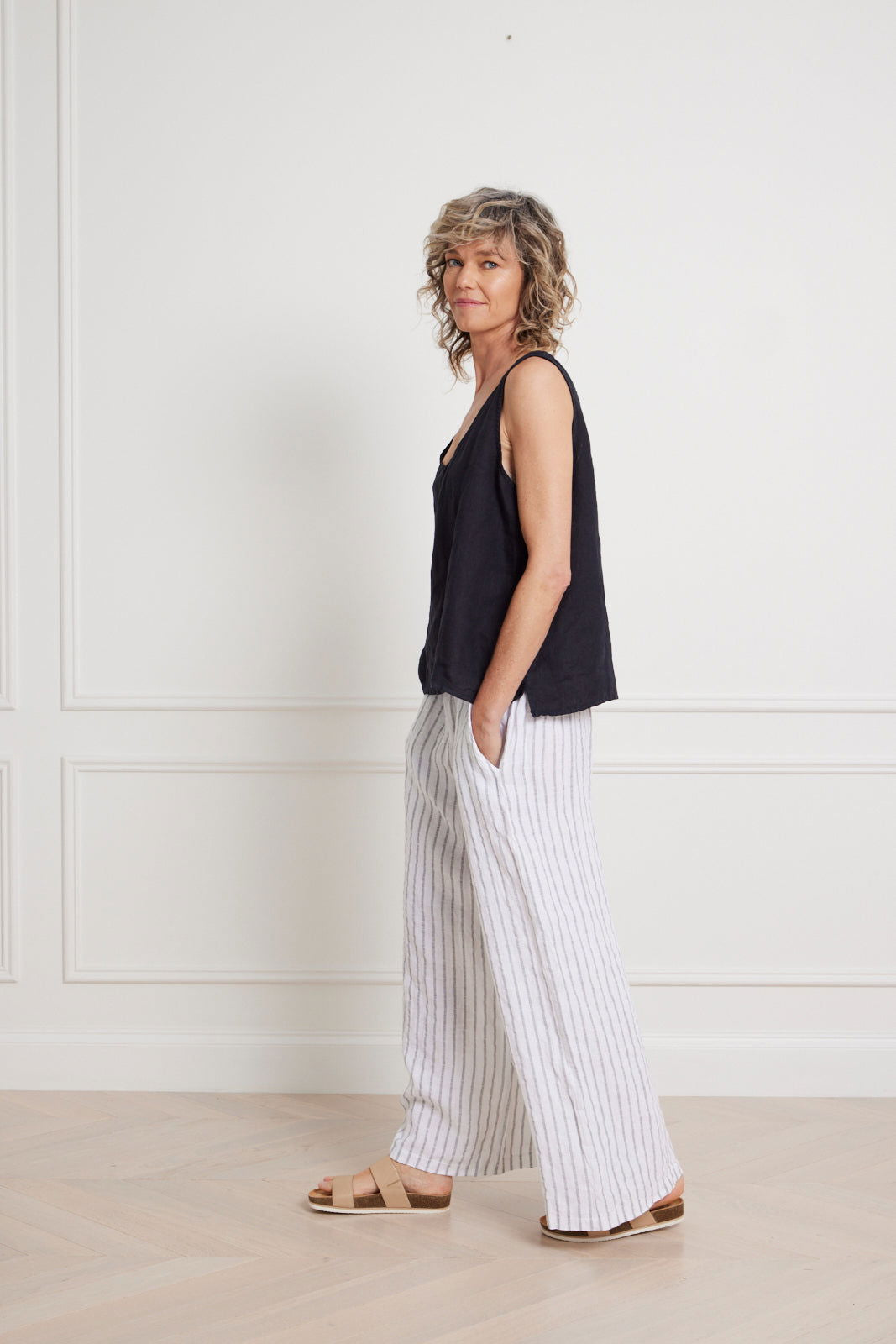 Montaigne Jolie linen tank