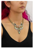 Ayala bar Neptune's Garden Set, Glass Necklace, Wakame R3643