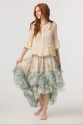 Miss roses sister violet ballerina tutu skirt  cream rose
