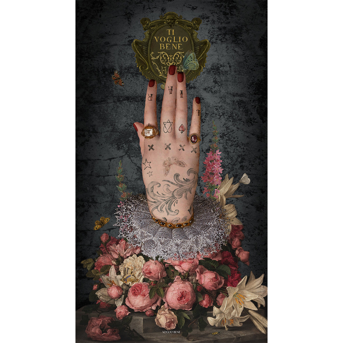Voglio Bene wall hanging 77x137cm Mano Poderosa