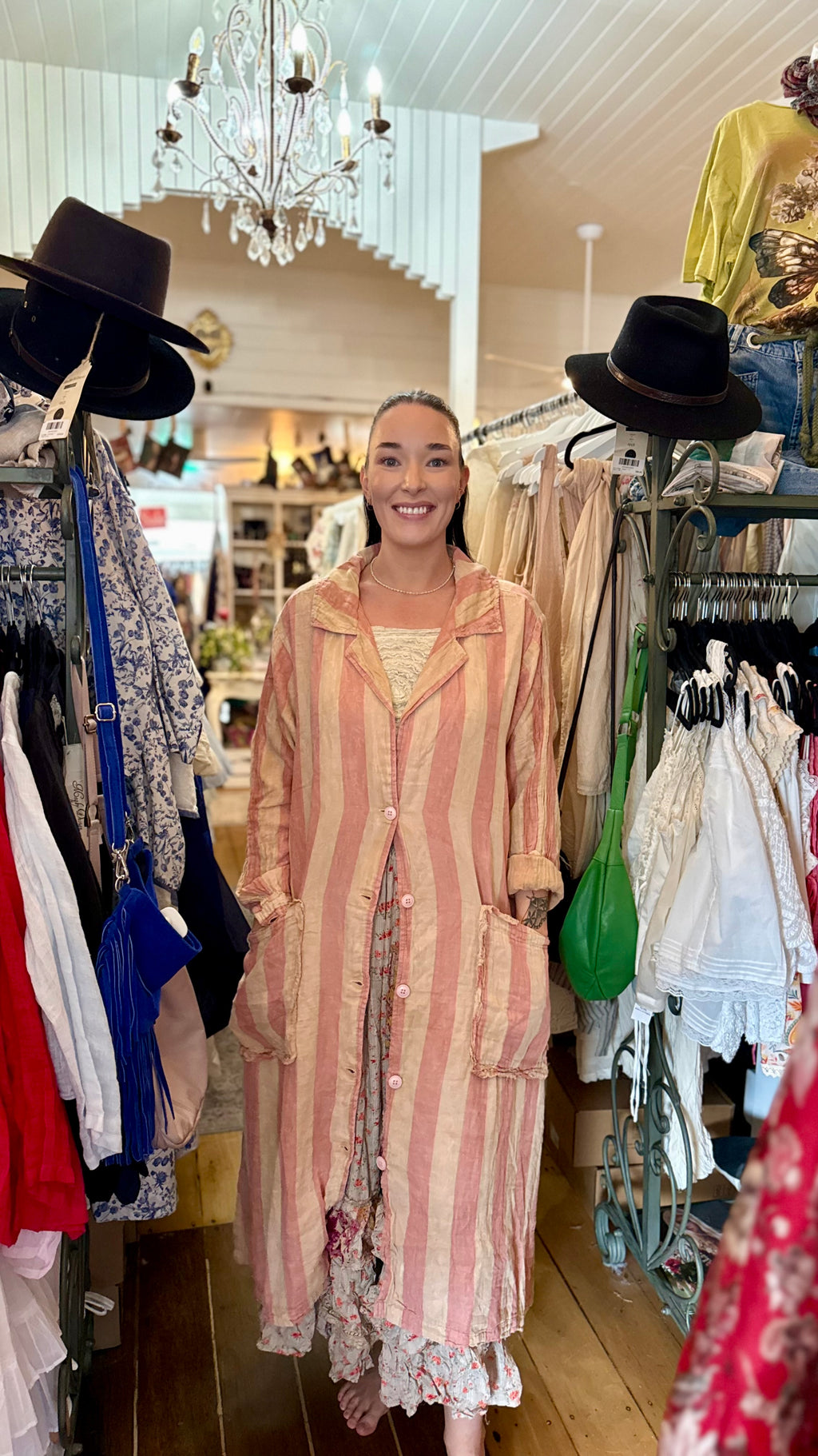 Jaded gypsy Dreamline duster -Bubble gum
