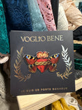 Voglio Bene Golden butterfly heart pin