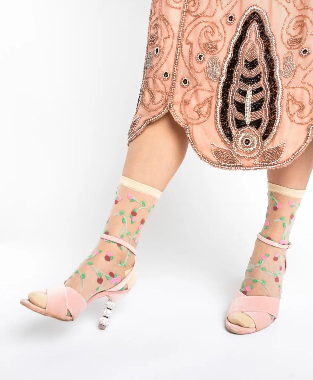 Dopamine cats sheer crew socks