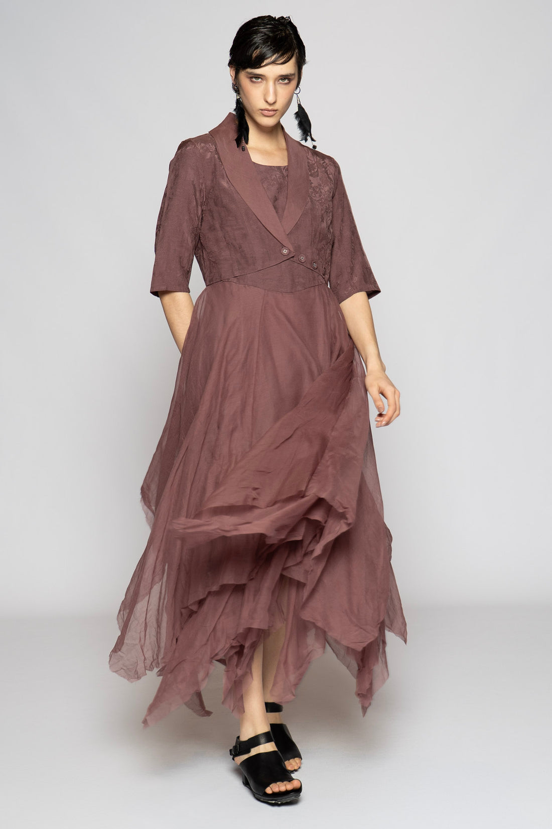 Dogstar bolero jacket mauve