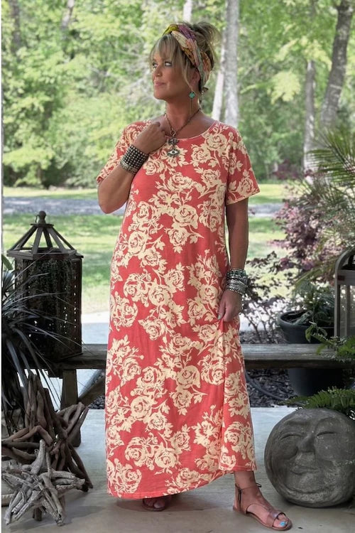 JADED GYPSY
WEEKEND WANDER DRESS - BED OF ROSES