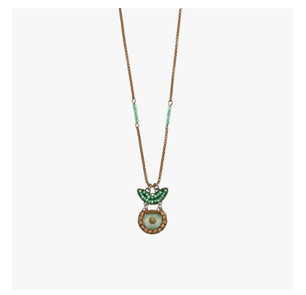 Ayala bar Seagrass Set, Pendant Necklace, Amamo C3614