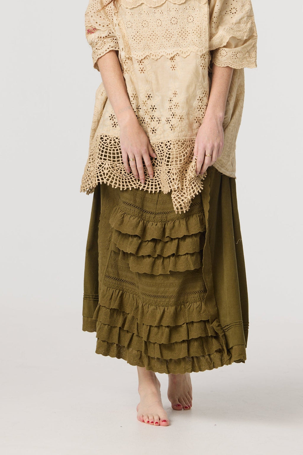 Miss roses sister violet Fable skirt Moss