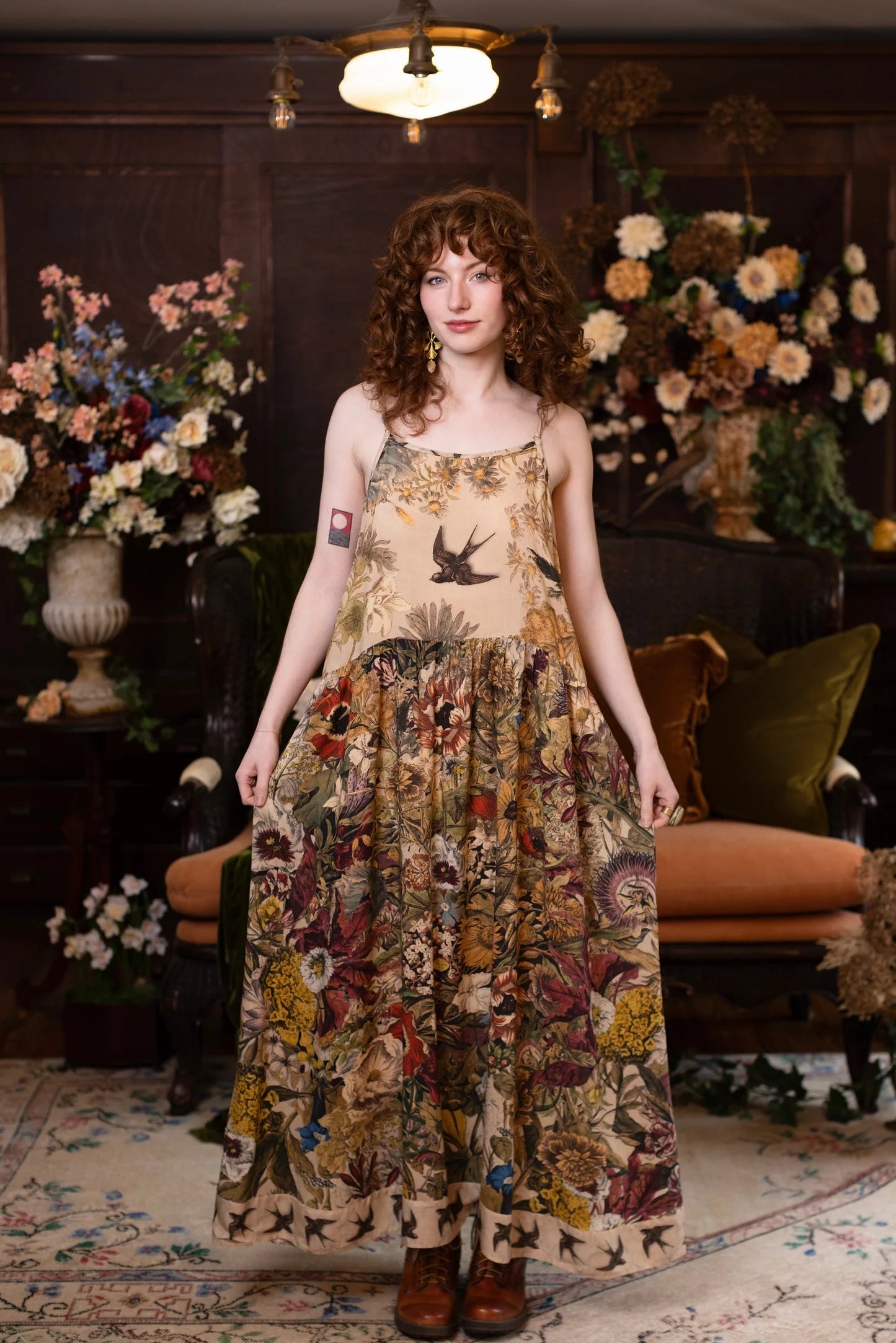 GOLDEN HOUR BOHÉME SLIP DRESS market of stars