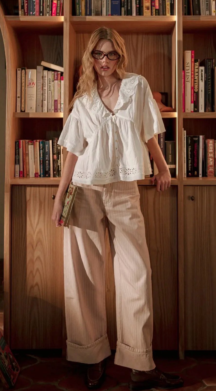 Miou Muse Pippy striped pants