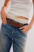Free people noa belt cognac