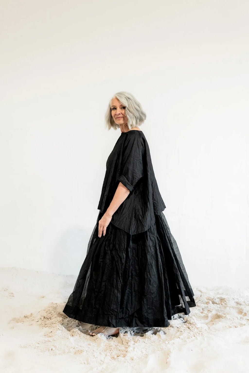 Megbydesign | Opera skirt black - cotton organdy