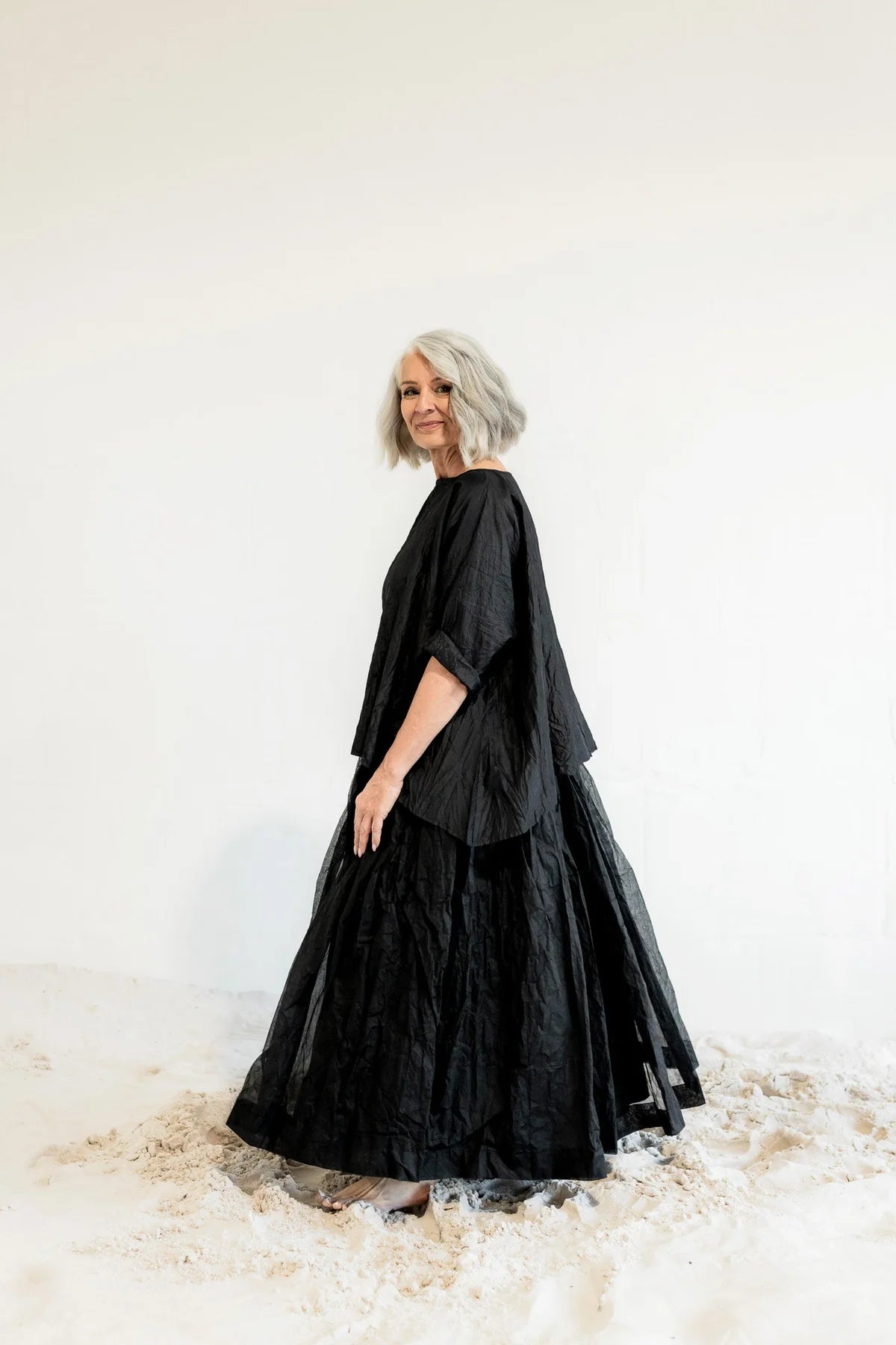 Megbydesign | Opera skirt black - cotton organdy