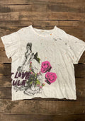 Jaded gypsy worn and weathered tee love rule