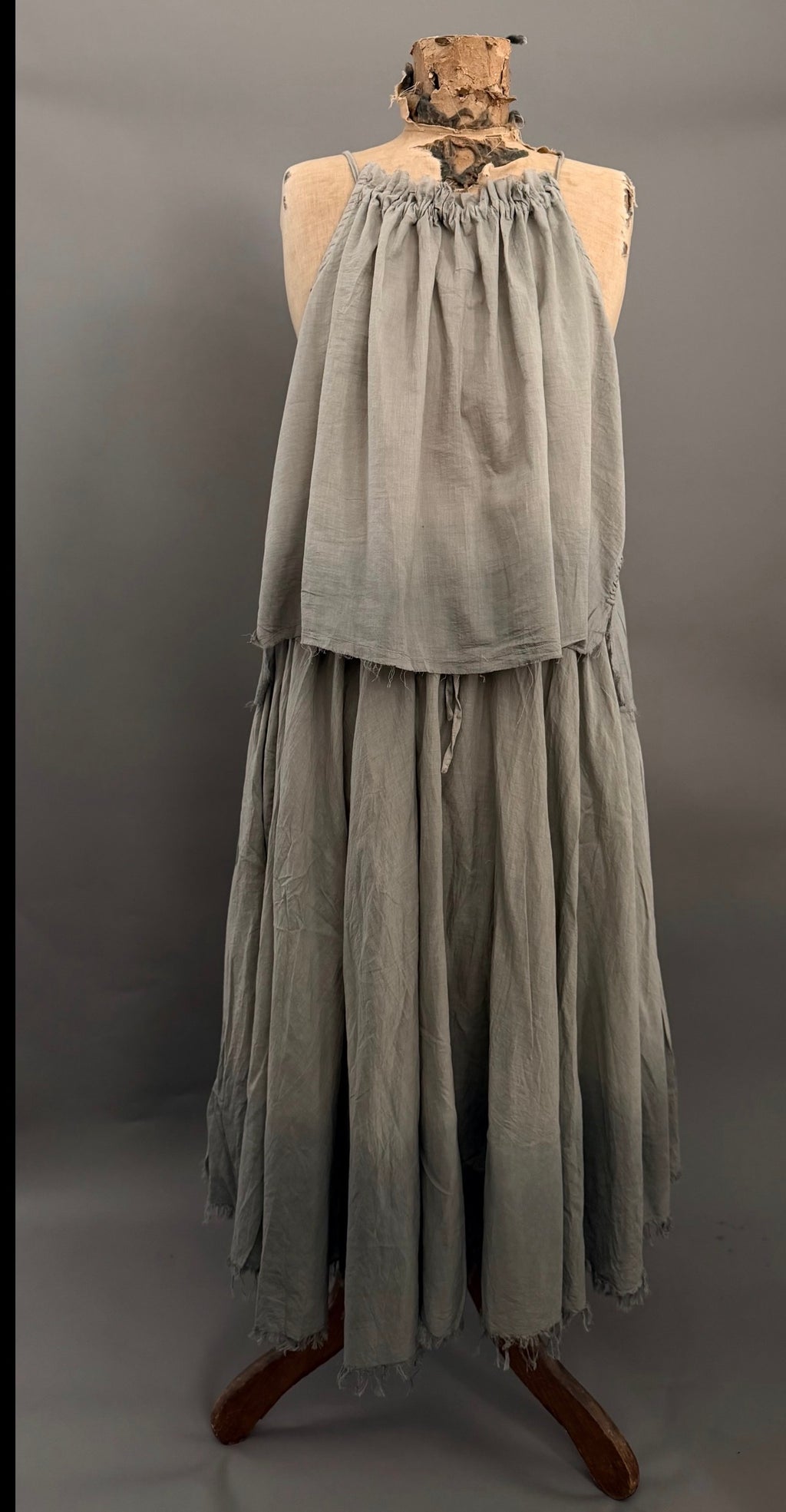 Boem parasol cotton voile skirt smoke