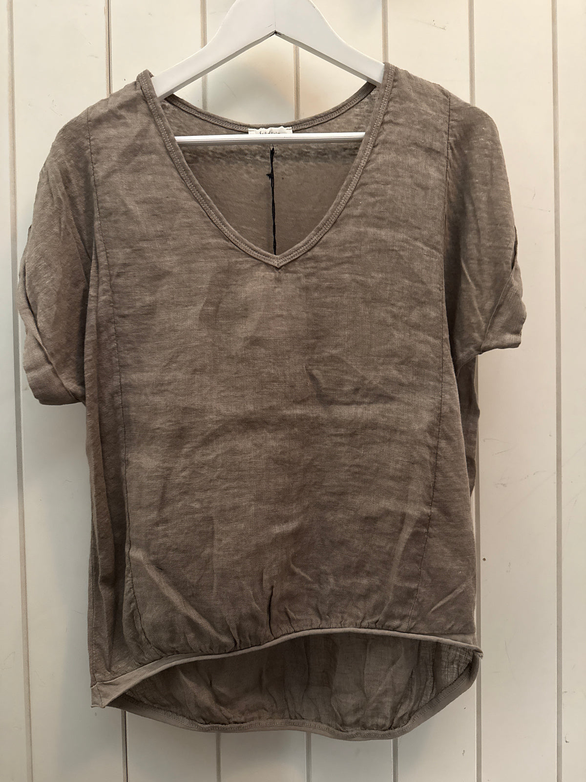 Frederic linen tees with elastic hem