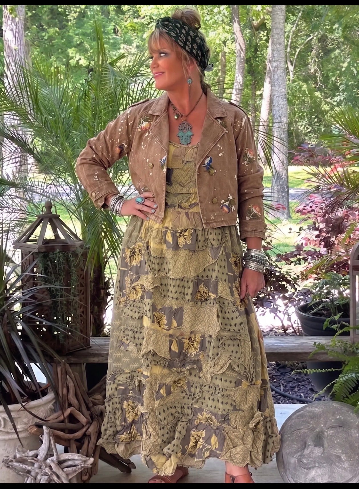 Jaded gypsy magnolia garden dress