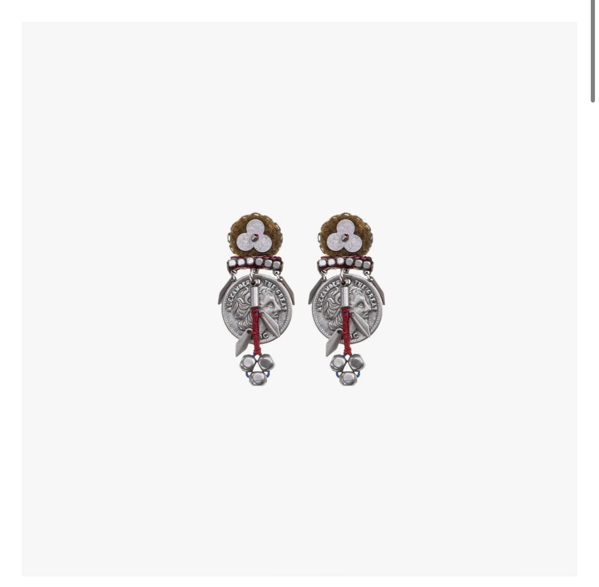 Ayala bar Twinkle Set, Metal Earrings, Bronze N2431