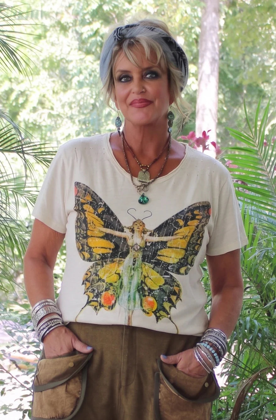 Jaded gypsy spread your wings Moondance tee