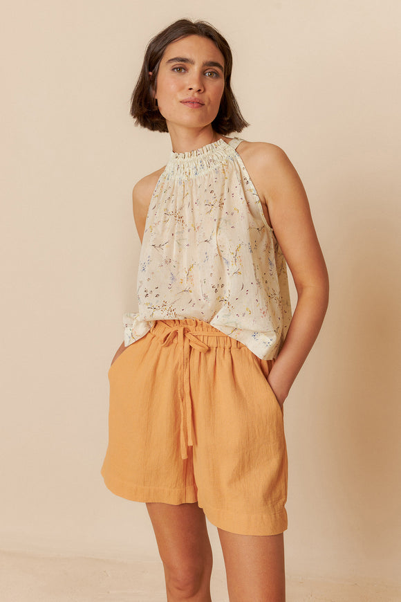 Indi & Cold Halter Collar Top