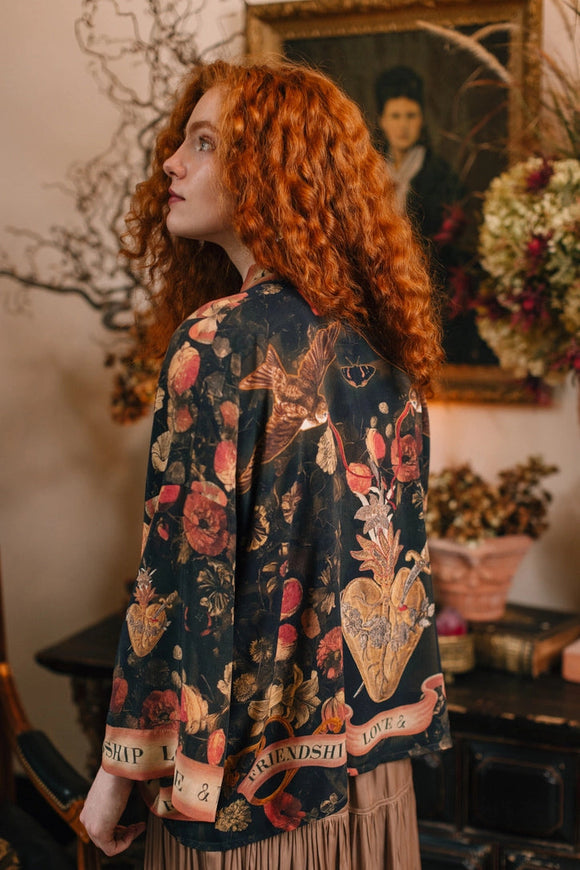 Market of Stars 'Heart Of Gold' Pixie Duster Cropped Kimono