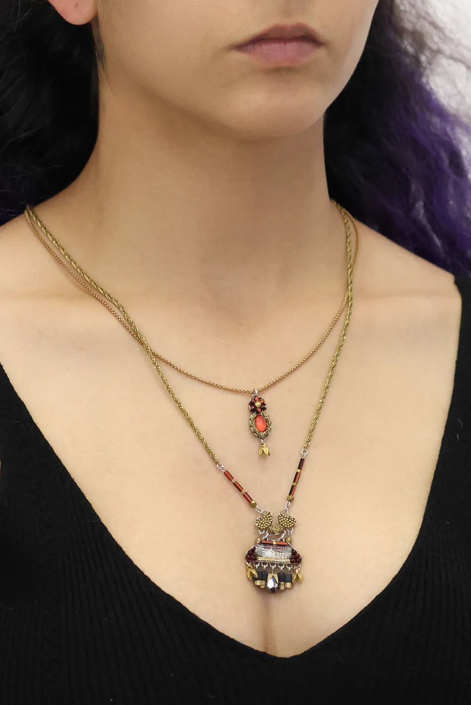 AYALA BAR - NOBLE WINE SET - GARNET NECKLACE - Stay Wild Collective
