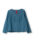 person wearing Pre order Agna blue 
BLOUSE ss26 Ewa I walla 44189 - Stay Wild Collective  