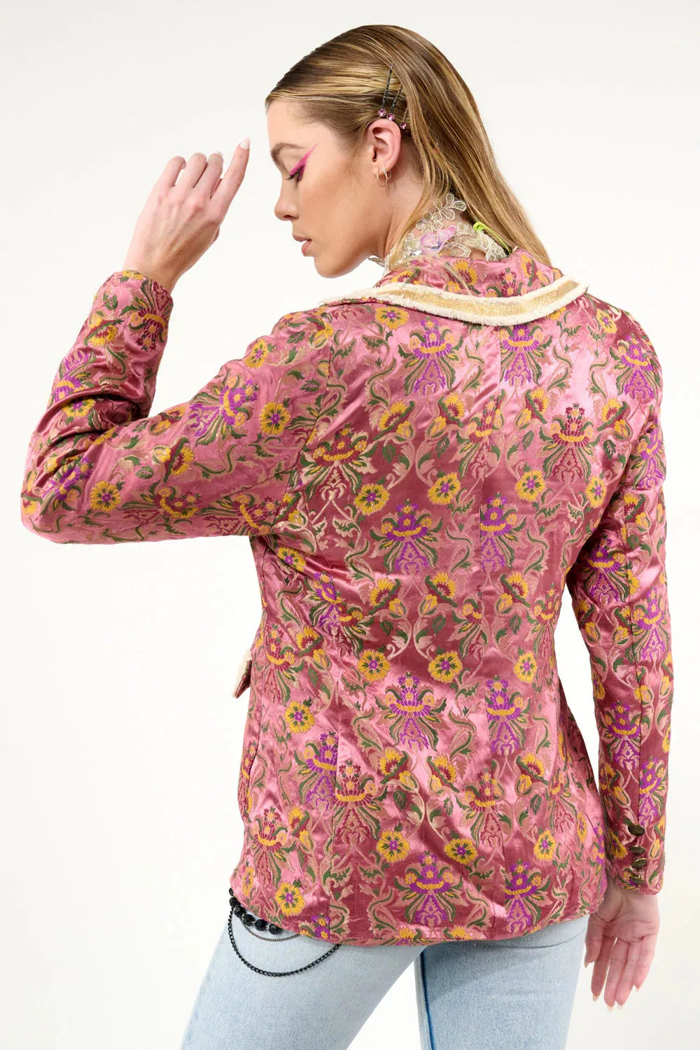 Aratta RENAISSANCE SILK JACQUARD BLAZER - Stay Wild Collective  