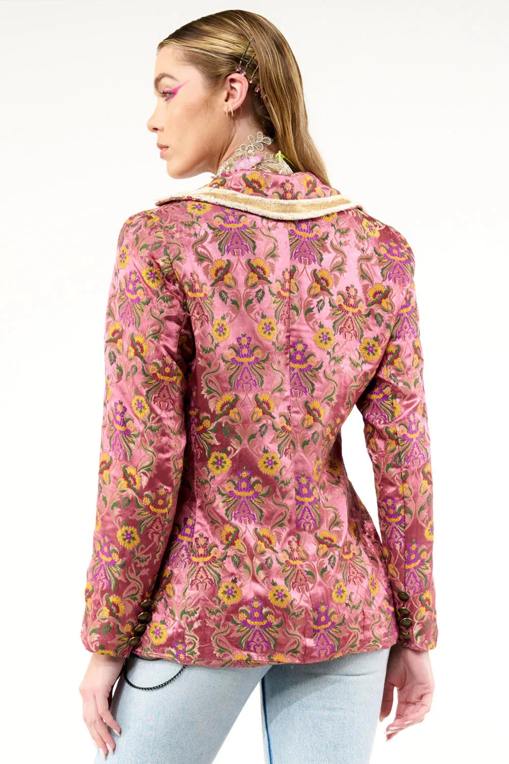 Aratta RENAISSANCE SILK JACQUARD BLAZER - Stay Wild Collective  