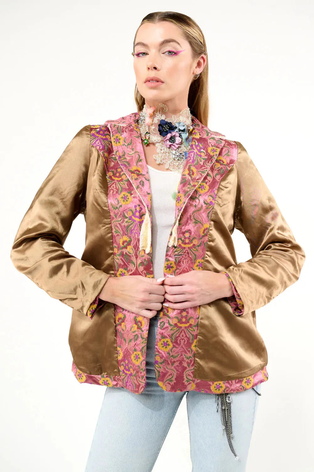 Aratta RENAISSANCE SILK JACQUARD BLAZER - Stay Wild Collective  