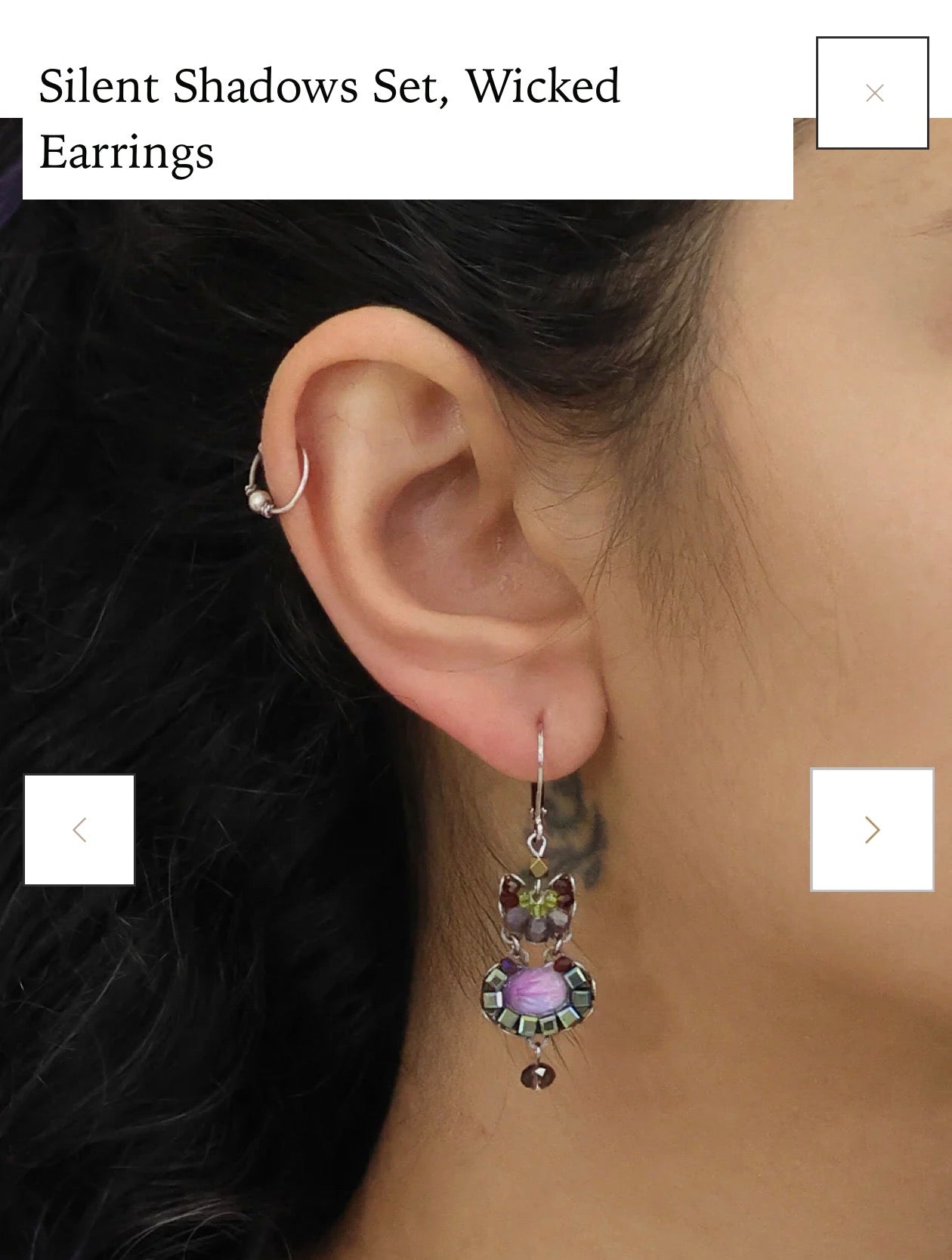  Aualaba Silent Shadows Set, Wicked Earrings c2266 - Stay Wild Collective  Accessories