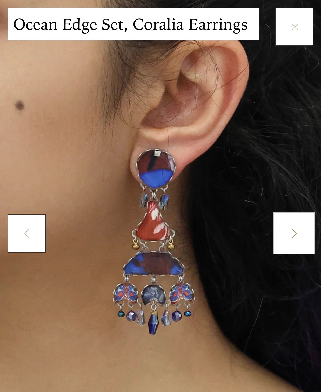  Ayalaba Ocean Edge Set, Coralia Earrings r2314 - Stay Wild Collective  