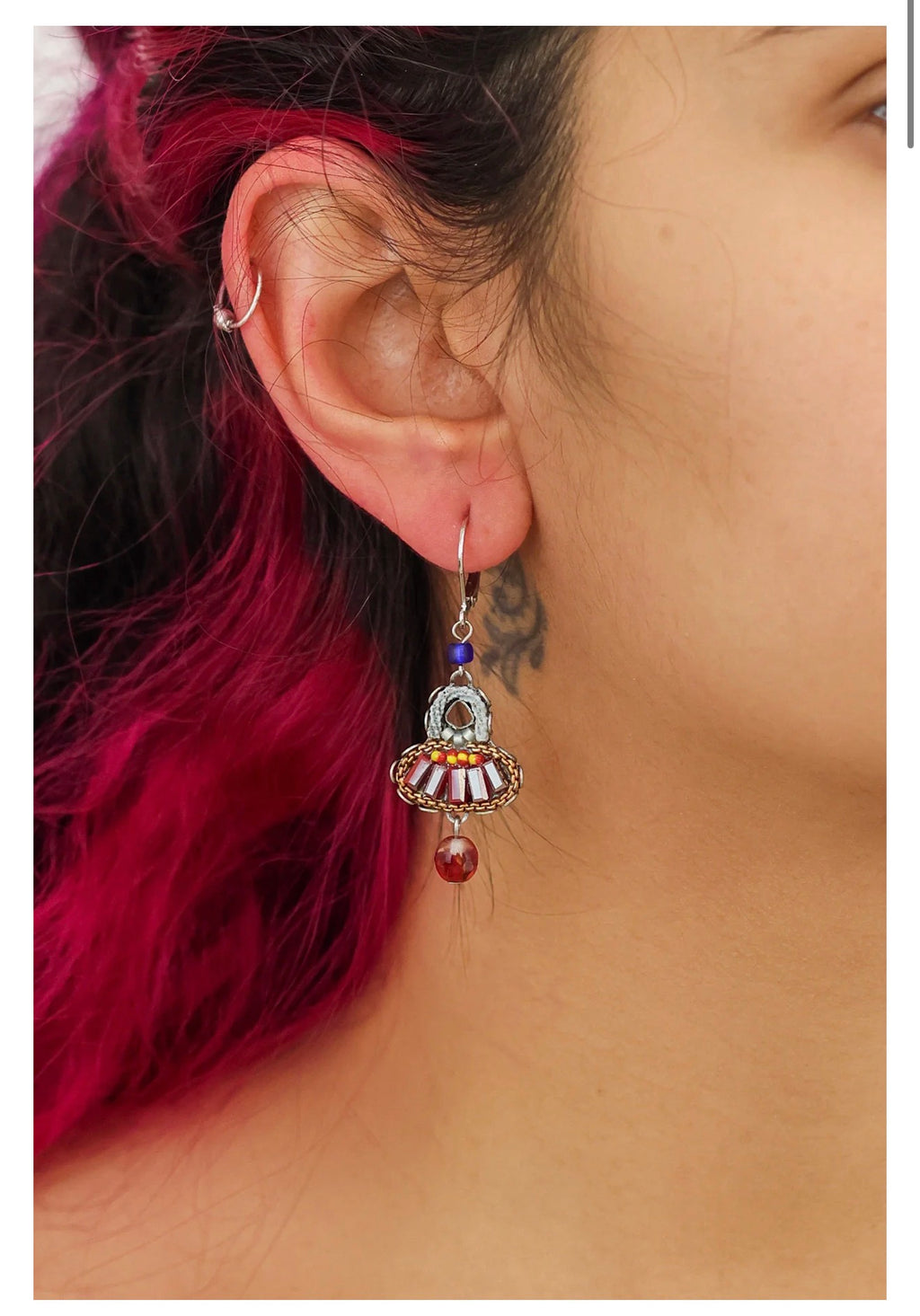 Ayala bar Heatwave Set, Hanging Beaded Earrings, Beach C2367