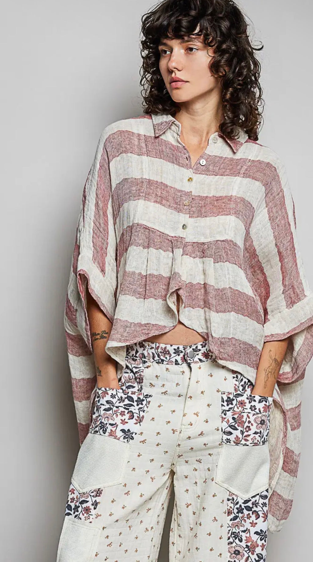 Lightweight linen Katinka top