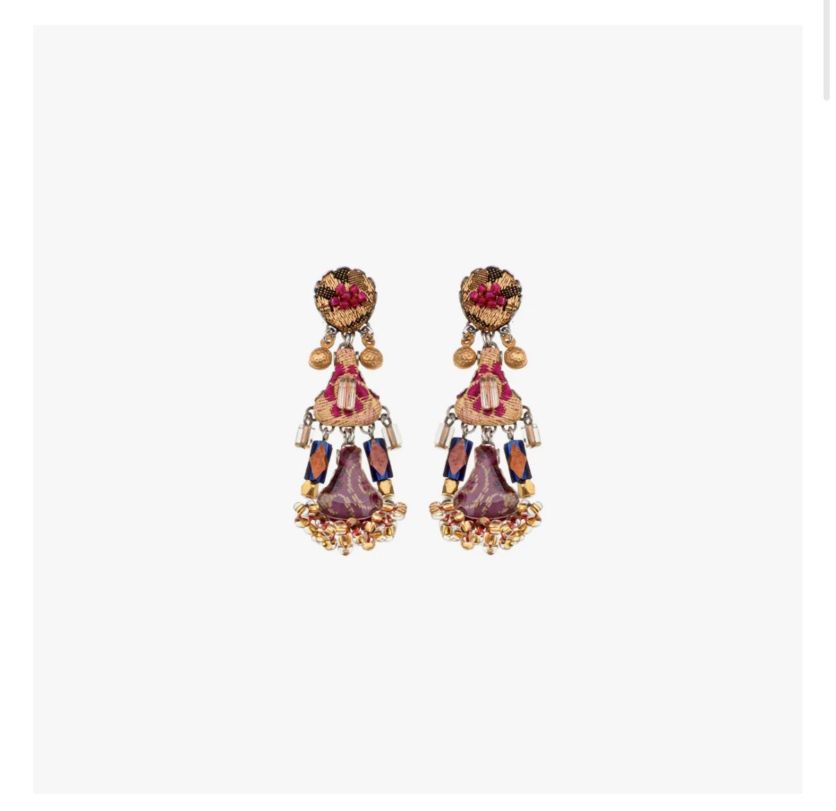 Ayala bar Plum Wine Set, Purple Earrings, Pranella H2386
