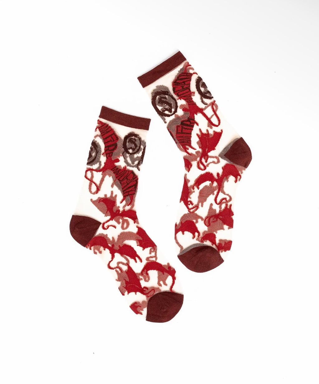 The hobbit Smaug  sheer crew socks