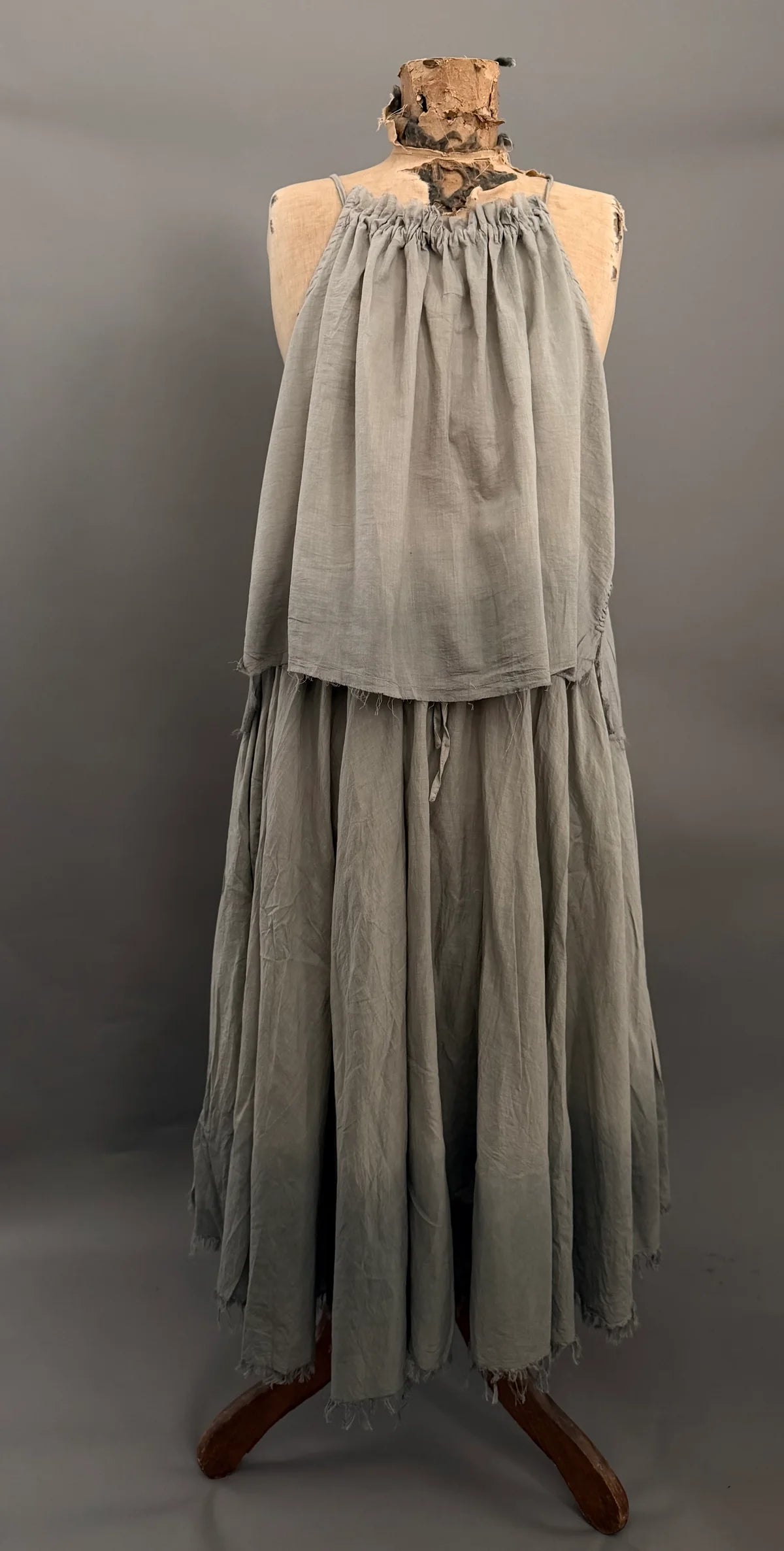 Boem parasol cotton voile skirt smoke