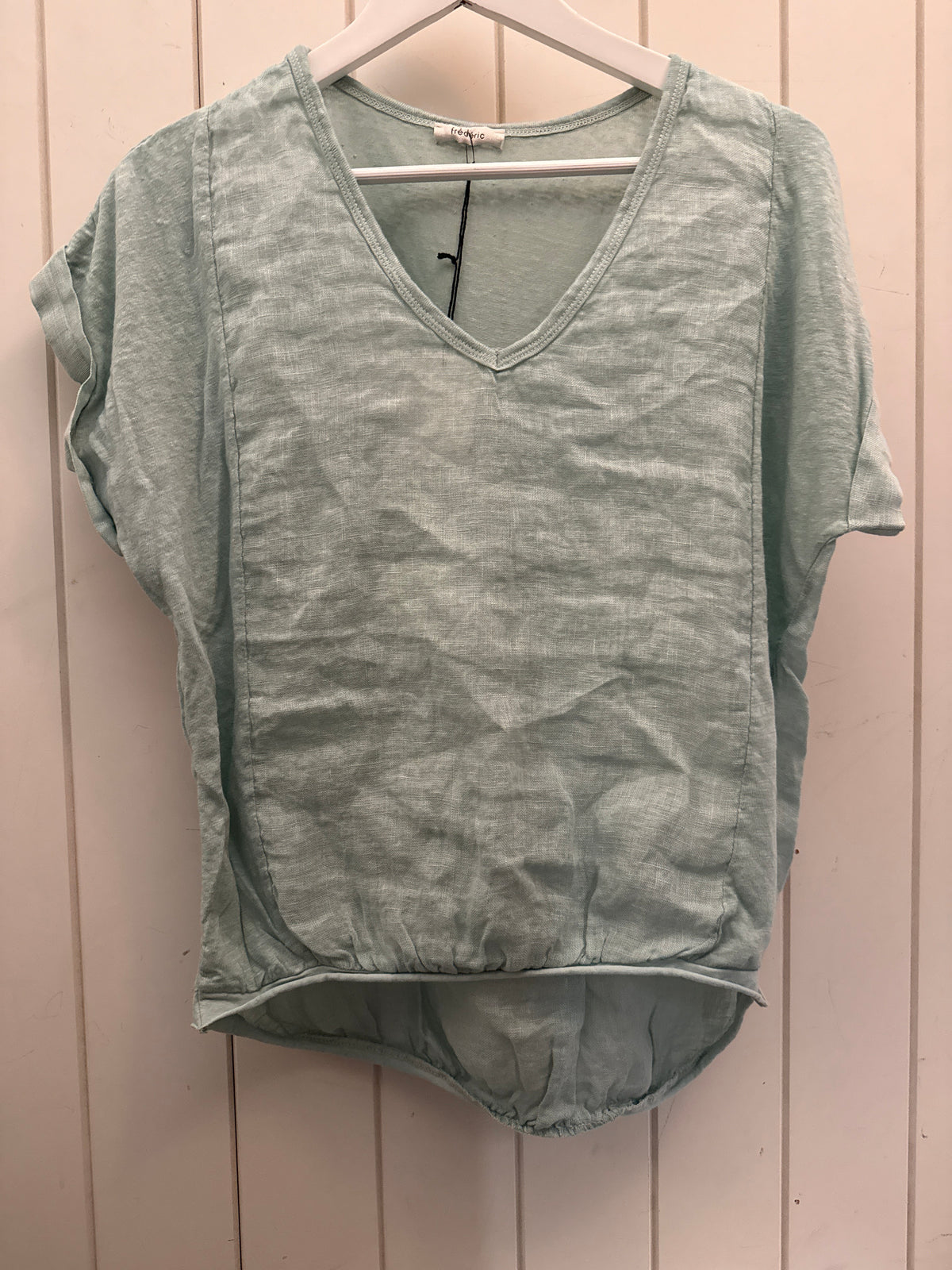 Frederic linen tees with elastic hem