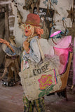 Magnolia Pearl Handpainted Rose Tote Bag 096