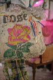 Magnolia Pearl Handpainted Rose Tote Bag 096