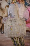 Magnolia Pearl Handpainted Rose Tote Bag 096