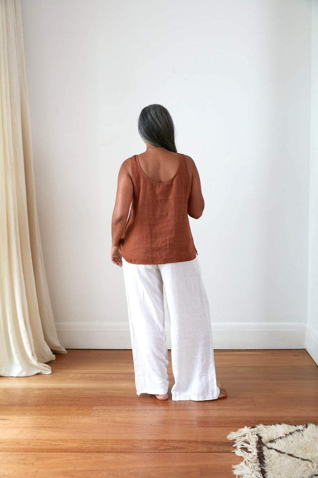 Montaigne Jolie linen tank