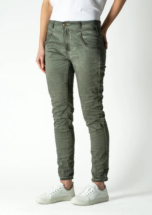  Bianco Blake boyfriend Jean olive  micro cord SALE - Stay Wild Collective  