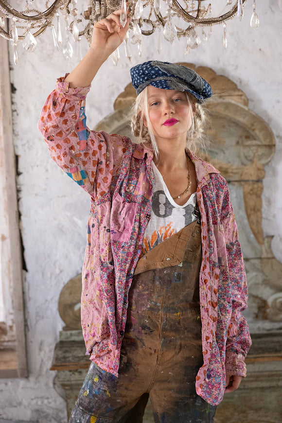 Boyfriend Shirt in Indian Paint Brush by Magnolia Pearl 1040 - Stay Wild Collective  Shirts & Tops