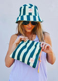 Bucket hat hammil and co green stripe - Stay Wild Collective  
