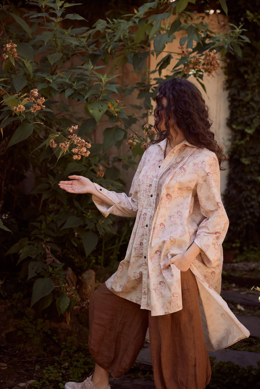 Miss Rose Sister Violet Annabelle long shirt faded rose