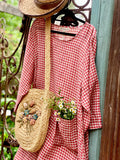 Miss roses sister violet Clarissa dress red gingham