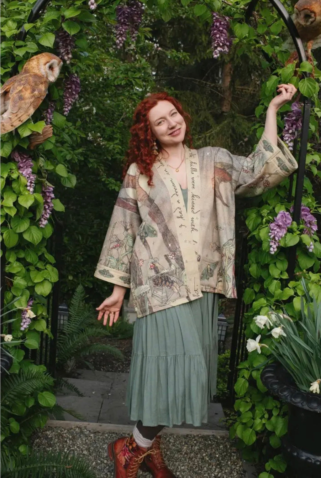 Pre order lovelight fleece cottage cadigan  kimono